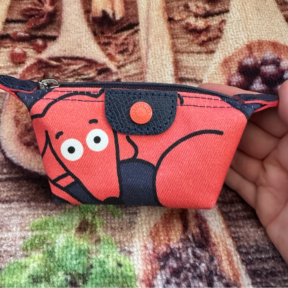 Longchamp Le Pliage Clo’e floriat Dog Coin purse
